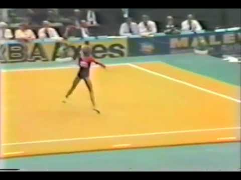 3rd T GDR Sylvia Rau FX   1983 World Gymnastics Championships 9 500