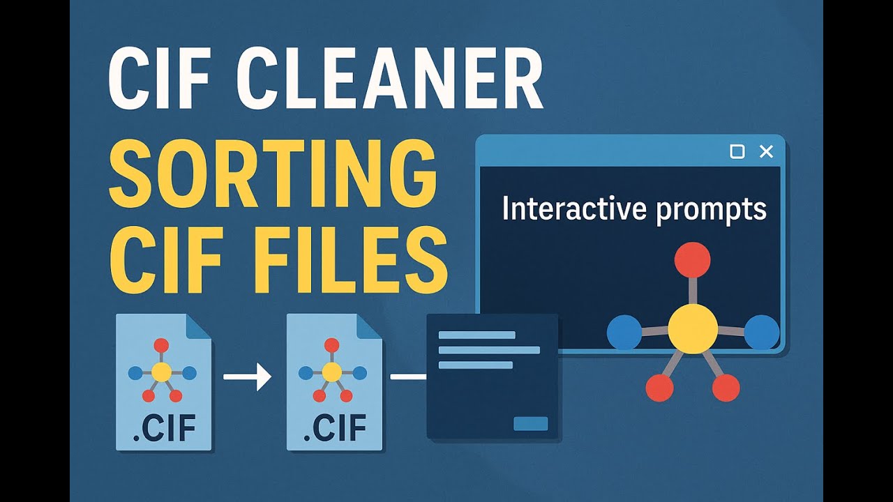 CIF Cleaner Tutorial (Bala Selvaratnam)