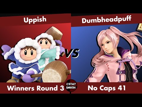 NO CAPS #41 - Uppish (Ice Climbers) vs Dumbheadpuff (Robin) Pools Super Smash Bros Ultimate
