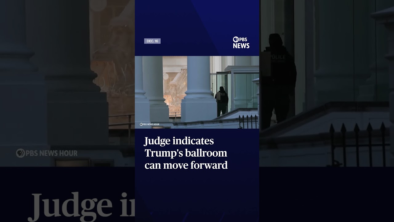 Judge indicates Trump's ballroom can move forward