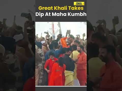 Maha Kumbh 2025: The Great Khali Takes A Holy Dip In Prayagraj's Sangam, Fans Mobbed To Take Selfie