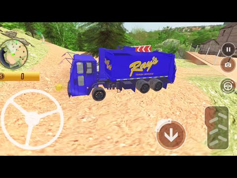 Garbage Trash Truck Driver - Dump Offroad Truck Driving Simulator - Android Gameplay