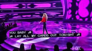 I&#39;m your baby tonight-American Idol