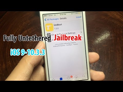 UniBoot Untethered Jailbreak iOS 9-10.3.3 & How to install it (Update Video)