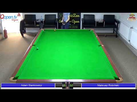 VI BrizZon Snooker Open Adam Stankiewicz vs Mateusz Robiński