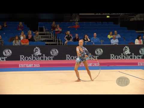 Jouki TIKKANEN (FIN) 2015 Rhythmic Worlds Stuttgart - Qualifications Hoop