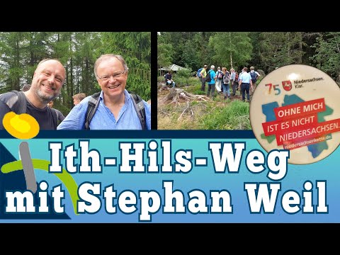Ein Stück am Ith-Hils-Weg mit Ministerpräsident Stephan Weil - 75 Jahre Niedersachen Jubiläumstour