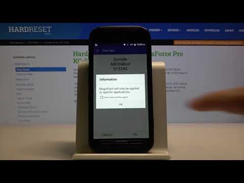How to Change Font Size in KYOCERA DuraForce Pro - Update Font