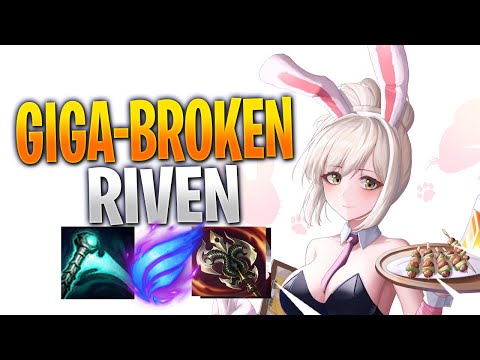 NEW GIGA-BROKEN RIVEN BUILD TO 1V9 YOUR GAMES!!  - League of Legends