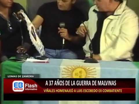 MALVINAS: AL CUMPLIRSE UNA NUEVO ANIVERSARIO VIÑALES HOMENAJEÓ AL EXCOMBATIENTE PRESO EN MALVINAS