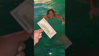 I’LL GIVE YOU $100 IF YOU DIVE INTO THE POOL AT 3 AM 🤑💦 #shorts