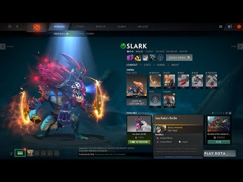 Another try at Slark ultra rare! - DOTA 2 TI7 Immortal Treasure Opening (Sea Rake's Bridle)