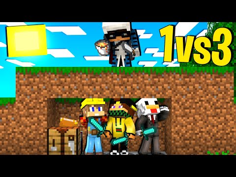 SONO IL CACCIATORE CONTRO 3 YOUTUBER - MINECRAFT MAN HUNT ITA