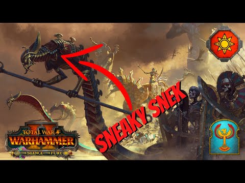 Necropolis Knights And The Sneaky Snake Plays. Tomb Kings, Lizardmen Total War Warhammer Multiplayer