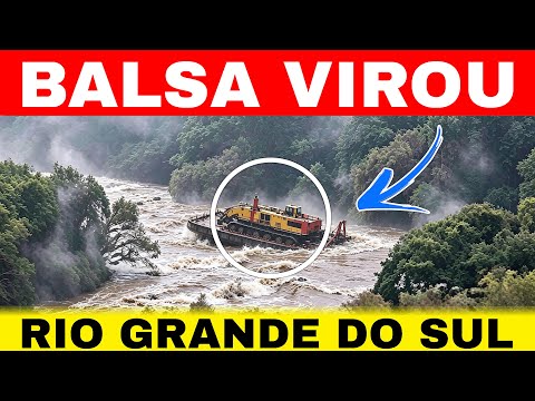 🚨BALSA levada pela CORRENTEZA da ENCHENTE no RIO GUARITA-RS 😱veja 28/06/26 