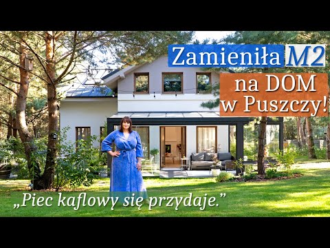Zamieszkali w DOMU w Puszczy! "PIEC KAFLOWY się przydaje" Wnętrza i leśny OGRÓD czarują! AZYL MARZEŃ
