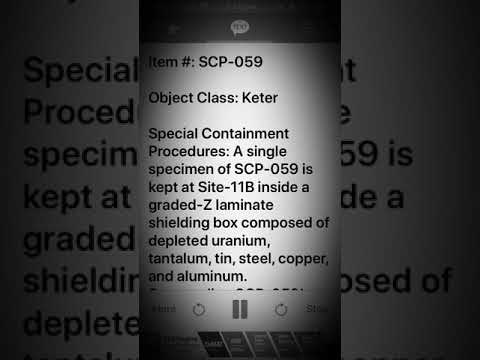 Scp 059 Radioactive Mineral