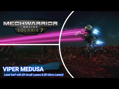 Mechwarrior Online - Viper Medusa Laser barf with ER Small Lasers & ER Micro Lasers!