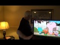 Angry Grandpa Smashes HDTV On Helium