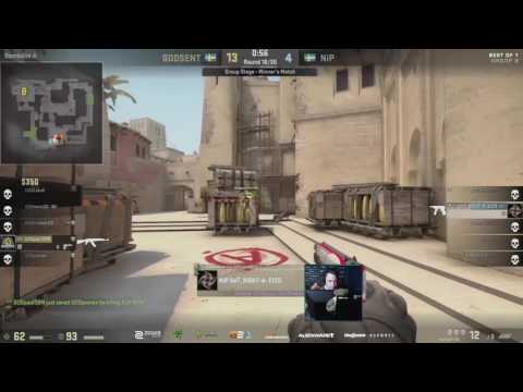 CS:GO - GeT_RiGhT Insane 1 vs 4 Clutch vs GODSENT @ Dreamhack Open Summer