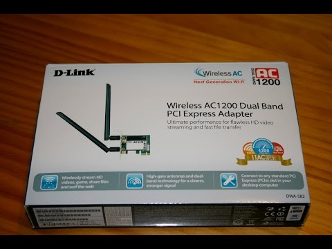 Kortelių tinklas D-Link DWA-582 (PCI) video