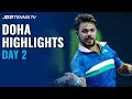 Evans & Chardy Battle to Play Federer; Wawrinka & Goffin In Action | Doha 2021 Highlights Day 2