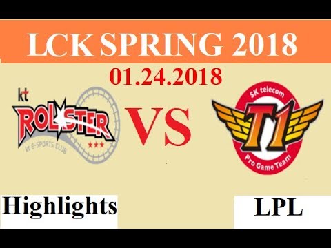 [01.24.2018]: KT vs SKT - Highlights Game 1 - LCK Spring 2018 W2D2