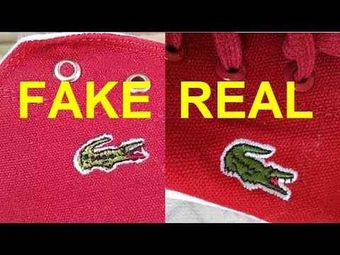 Real vs. Fake Lacoste shoes. How to spot fake Lacoste footwear