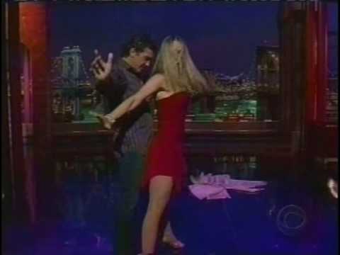 David Letterman: Antonio Banderas and Marianne Hettinger salsa