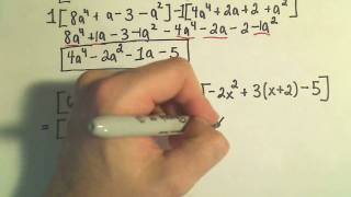 Polynomials: Adding, Subtracting, Multiplying and Simplifying - Example 2