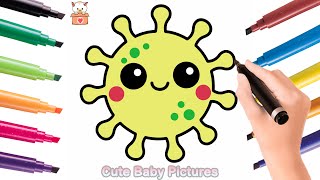 How to Draw a Cute Microbe