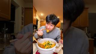 trying to SURVIVE buldak carbonara ramen #short #buldak