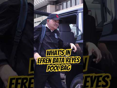 Efren Bata Reyes With His Own Brand Of Pool Cue!   #efrenzshot #efrenbatareyes #nineball #pool