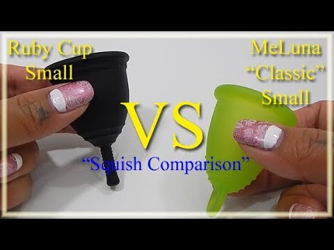 Ruby Cup SM vs MeLuna Classic SM "Squish" - Menstrual Cups