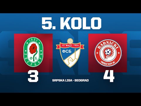 ZVEZDARA - RADNIČKI Srpska Liga Beograd 25/26 - 5. Kolo