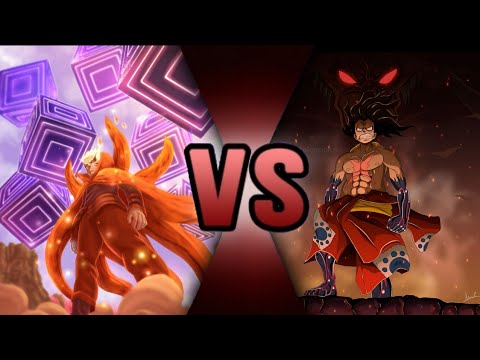 Naruto Baryon Mode VS Luffy Gear 4 Snakeman - Mugen
