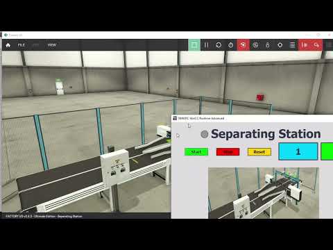 Separating Station Factory  IO S7 300 and HMI TIA Portal V16