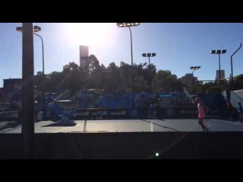 End of girls SF at the jr. Australian Open 2015