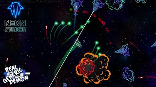 Neon Striker 🌀 – Roguelike Strategy Meets 80s Vector Vibes 🕹️