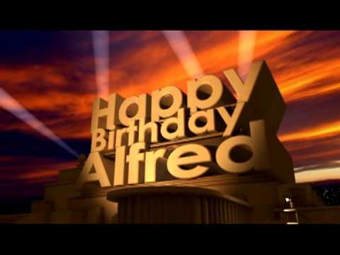 Happy Birthday Alfred