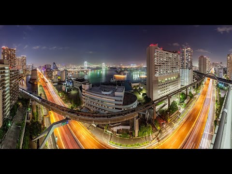 Shibaura Cityscape, Tokyo, Japan, 4K Time-lapse