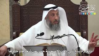 1287 - ويحرم بيع شيء من الأضحية حتى من شعرها وجلدها - عثمان الخميس
