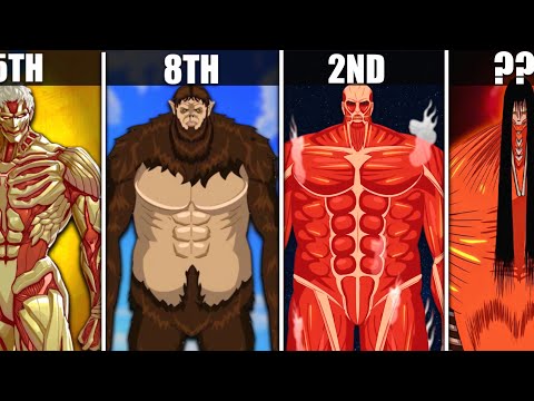 All 9 Titans Ranked from Weakest to Strongest – Who’s the Most Powerful?"