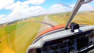 preview picture of video '[Cockpit view] Takeoff and landing at Millau-Larzac [LFCM] - DR400'
