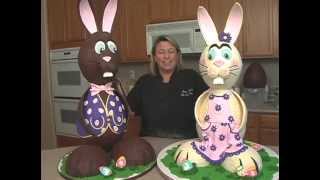 GIANT Chocolate Easter Bunny How to Make HUGE Bunnies Candy Making Video Tutorial Preview