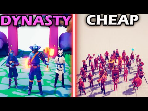DYNASTY TEAM vs CHEAP TEAM – Power vs Price - Totally Accurate Battle Simulator | TABS