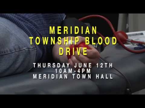 Meridian Township Blood Drive June 12th