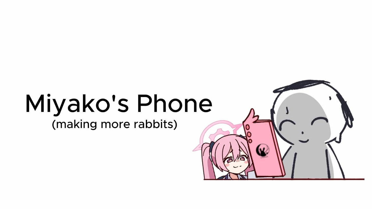 Miyako's Phone (Blue Archive) more rabbits