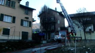 preview picture of video 'Incendie à Sierre du 20 mars 2011'
