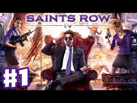 Saints Row IV - Gameplay Walkthrough Part 1 - War for Humanity! (PC, Xbox 360, PS3)
